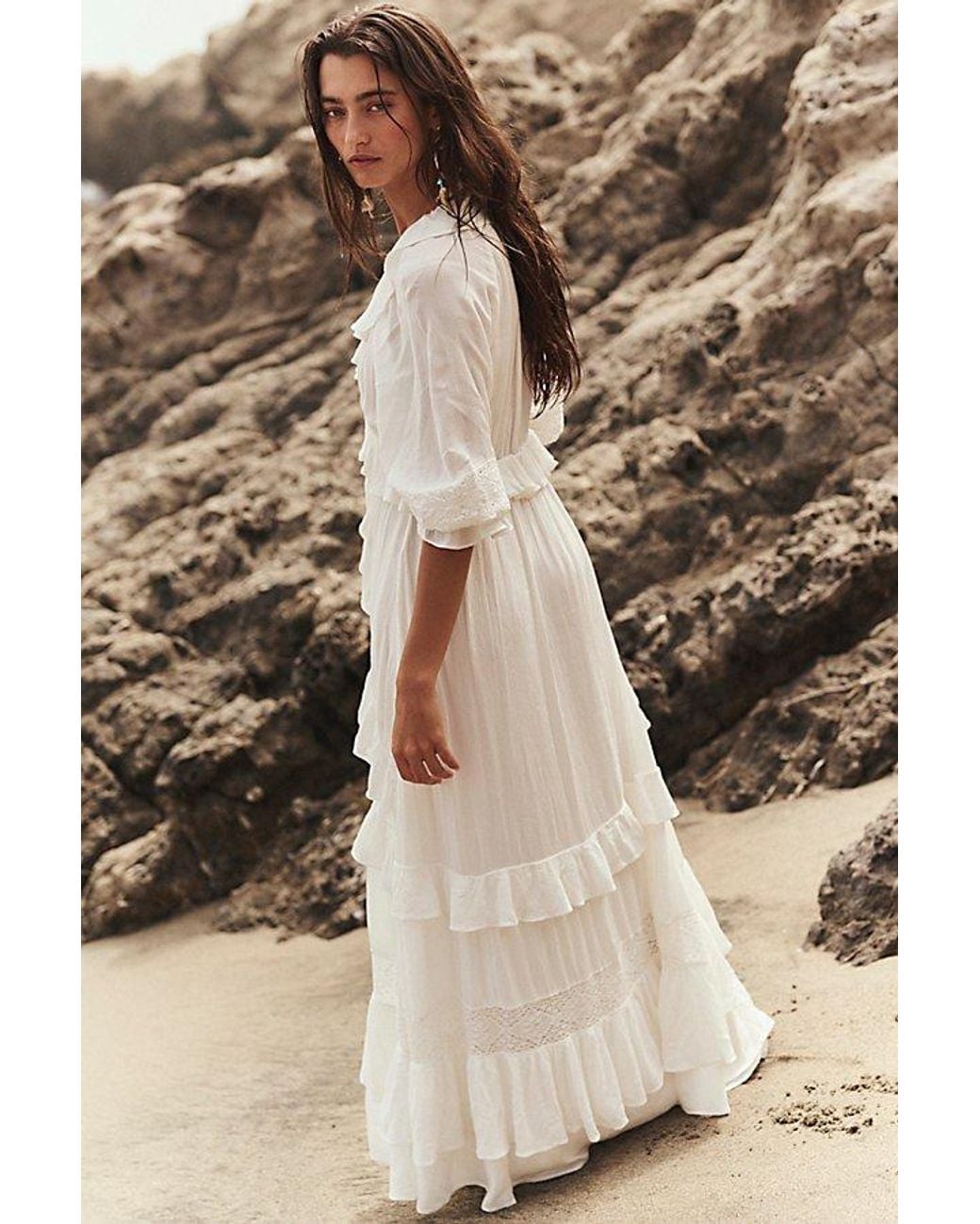 free-est Natural Isobel Maxi Dress By