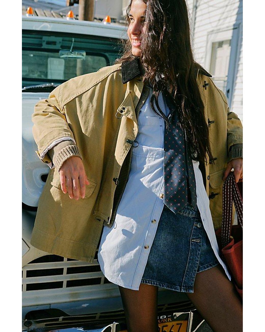 Free people store green coat