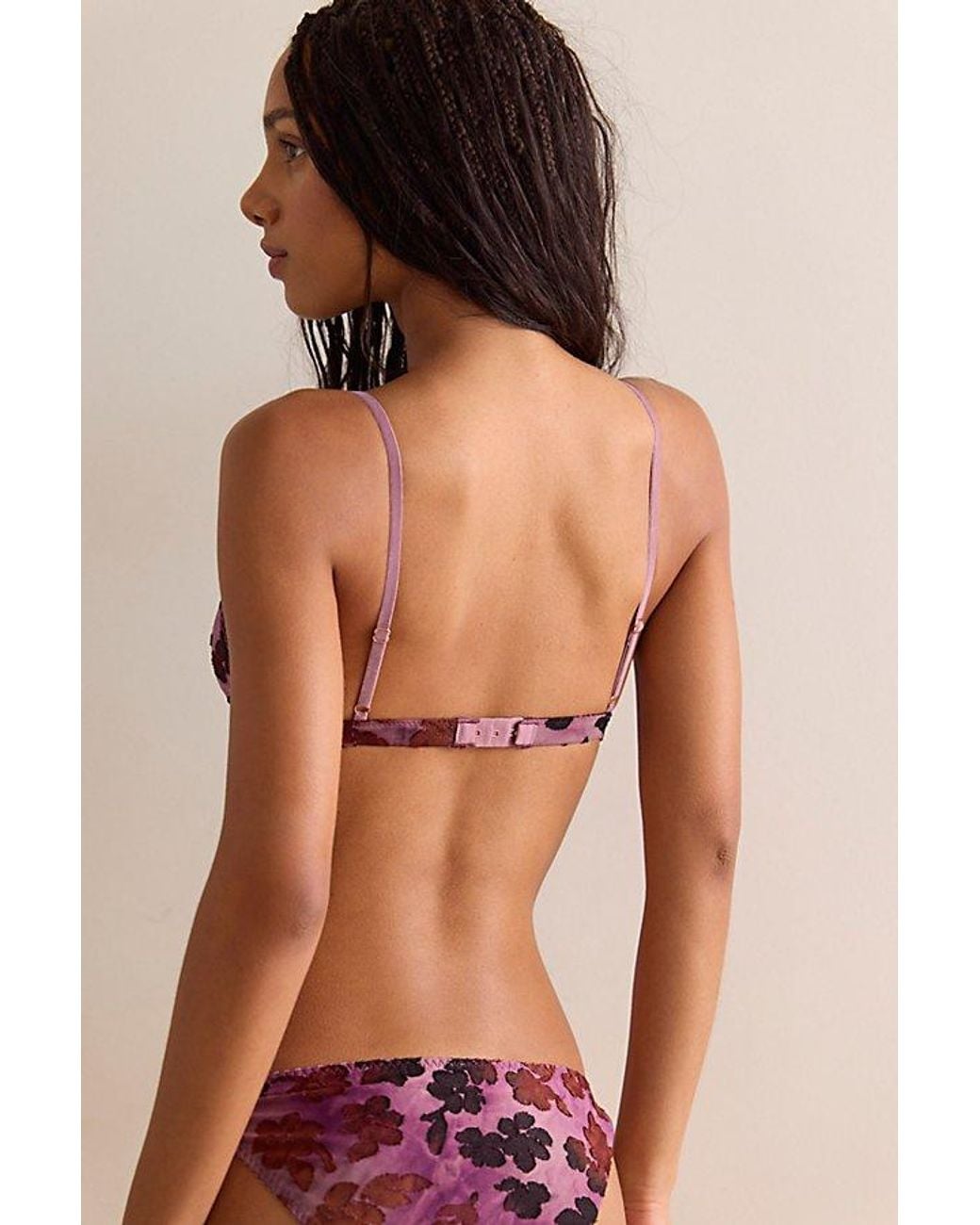 Intimately By Free People Brown Knit And Tell Plunge Bralette By