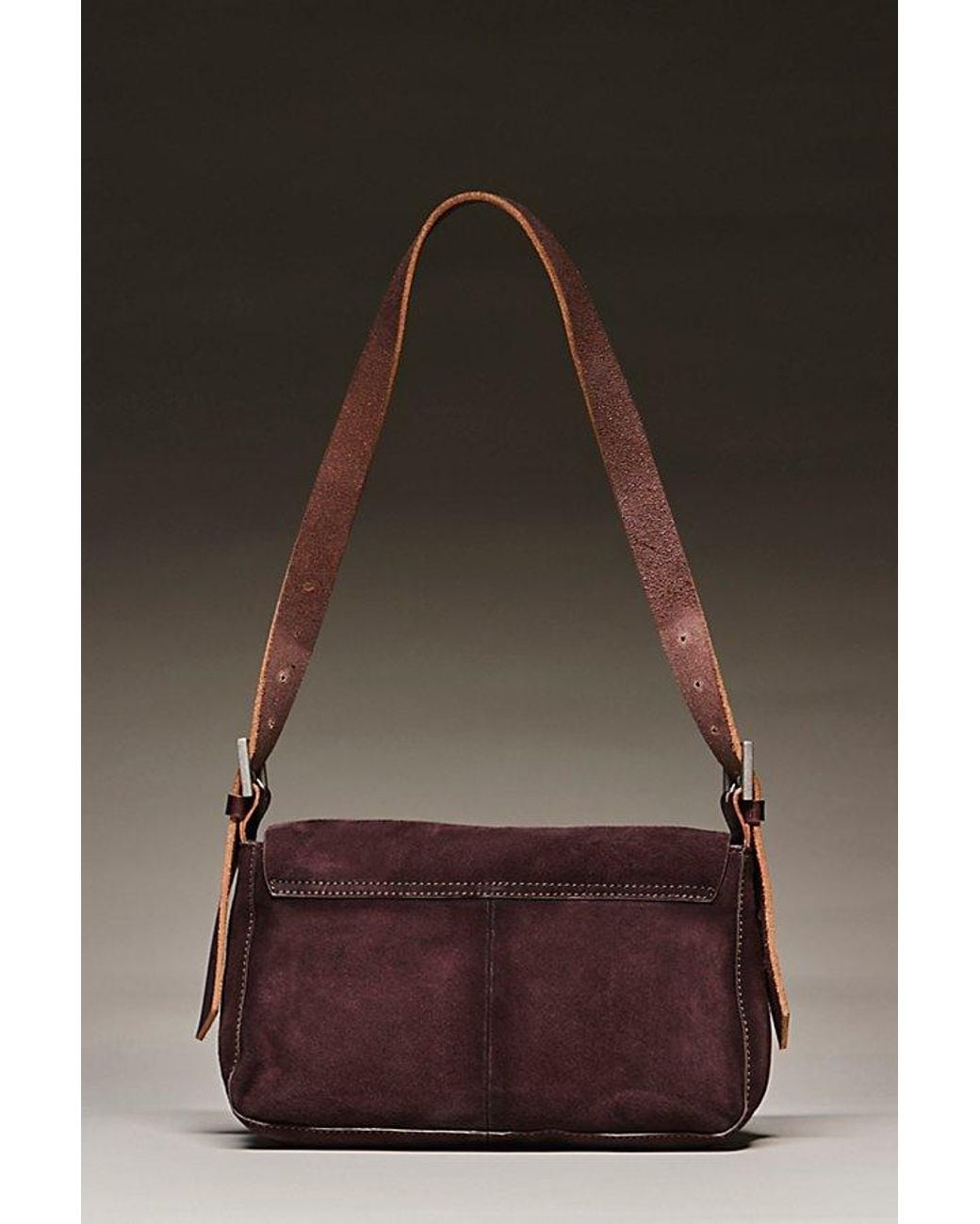 Free People Brown Parker Suede Shoulder Bag