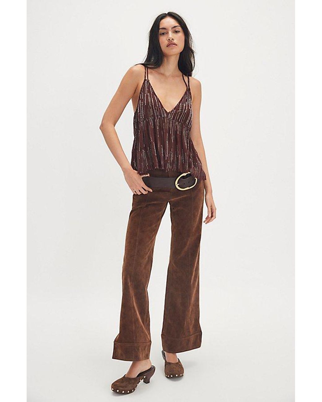Intimately By Free People Brown Ariel Cami By