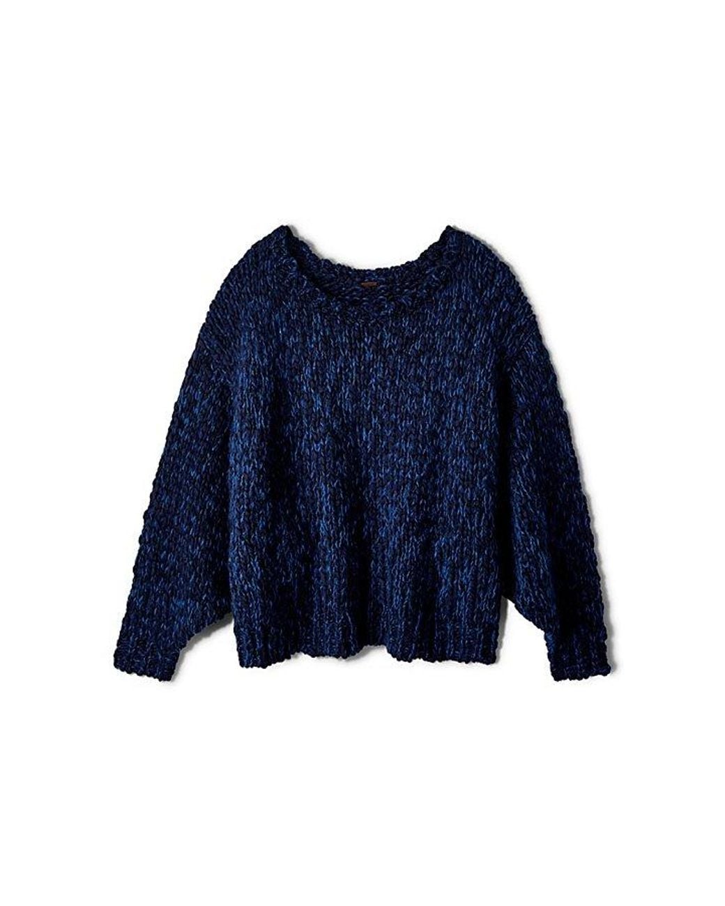 Free People Blue George Pullover
