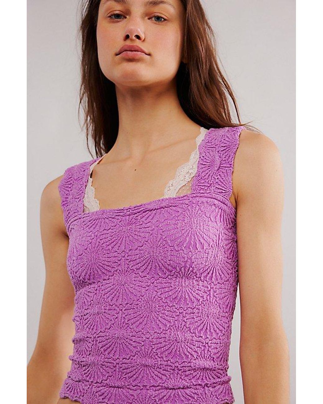 Intimately By Free People Purple Love Letter Cami
