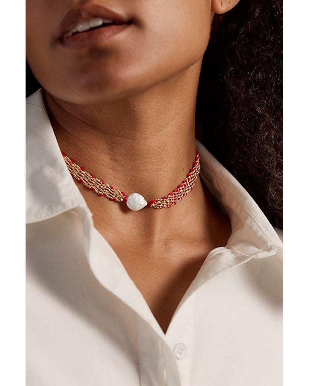 Ariana Ost Brown Kleio Choker