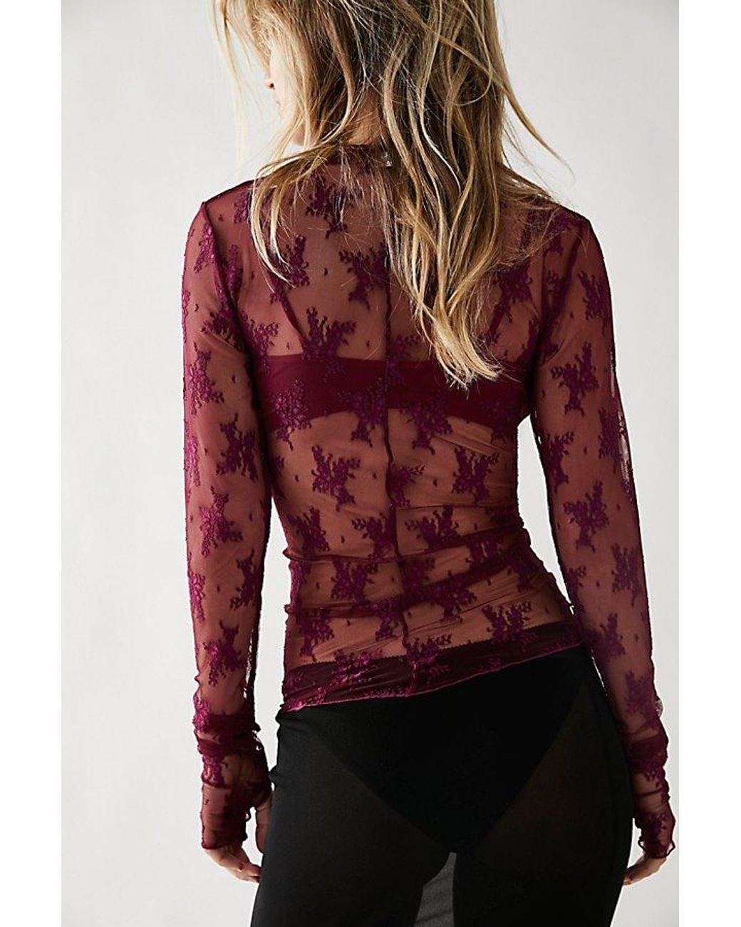 Intimately By Free People Red Lady Lux Layering Top By
