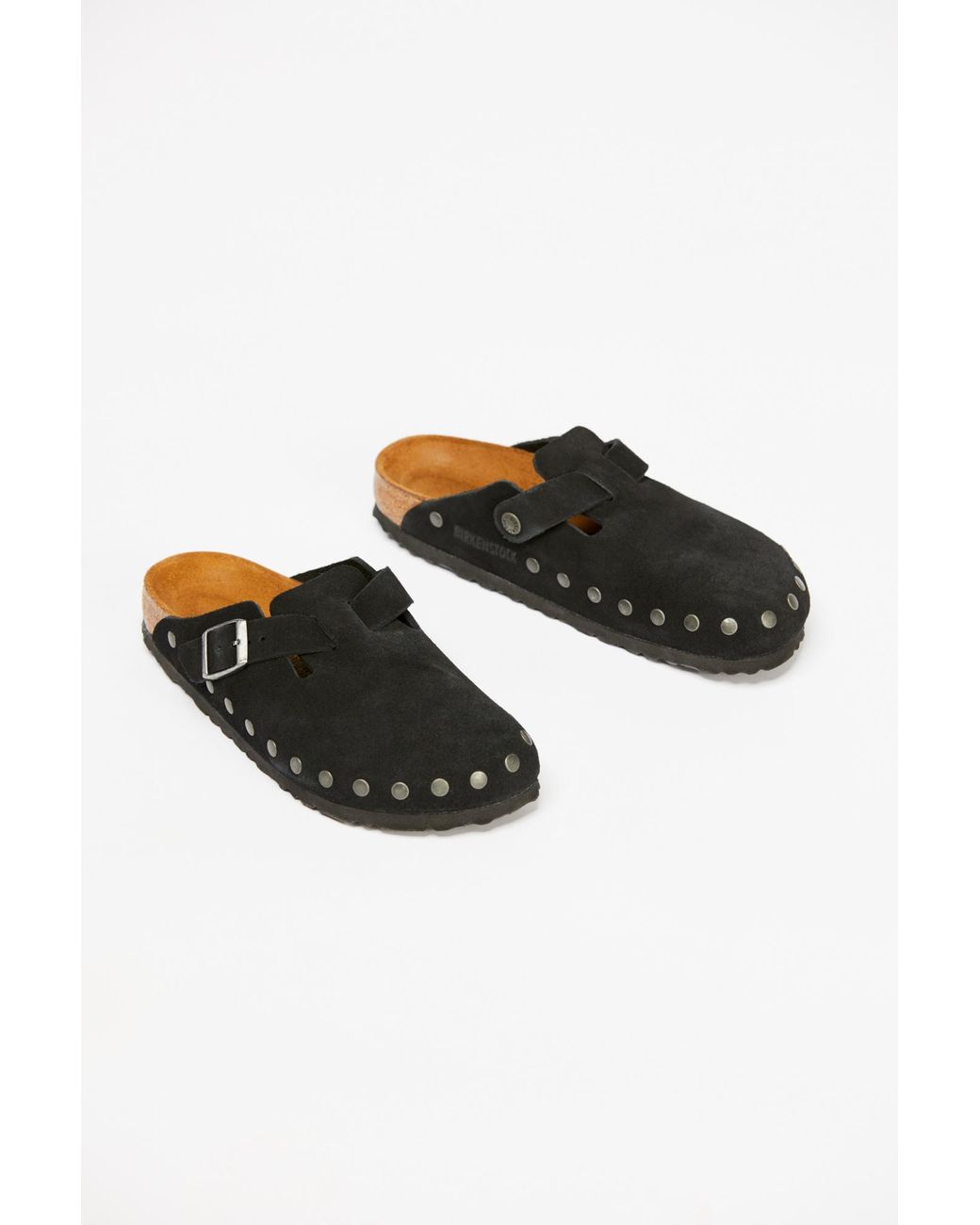 Black studded birkenstocks sale