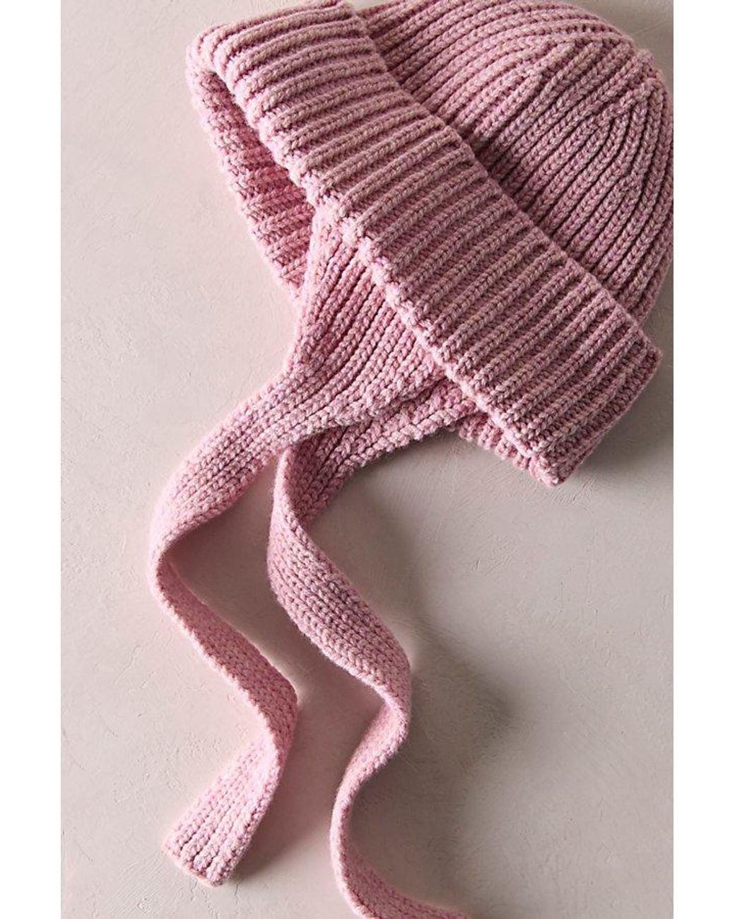 Free People Pink Wool Earflap Hat