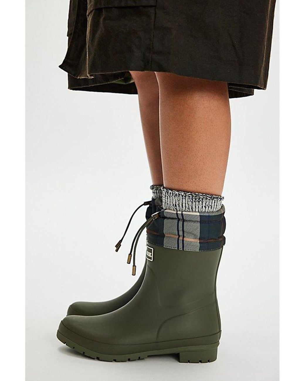 Barbour Black Mowbray Mid Wellington Boots
