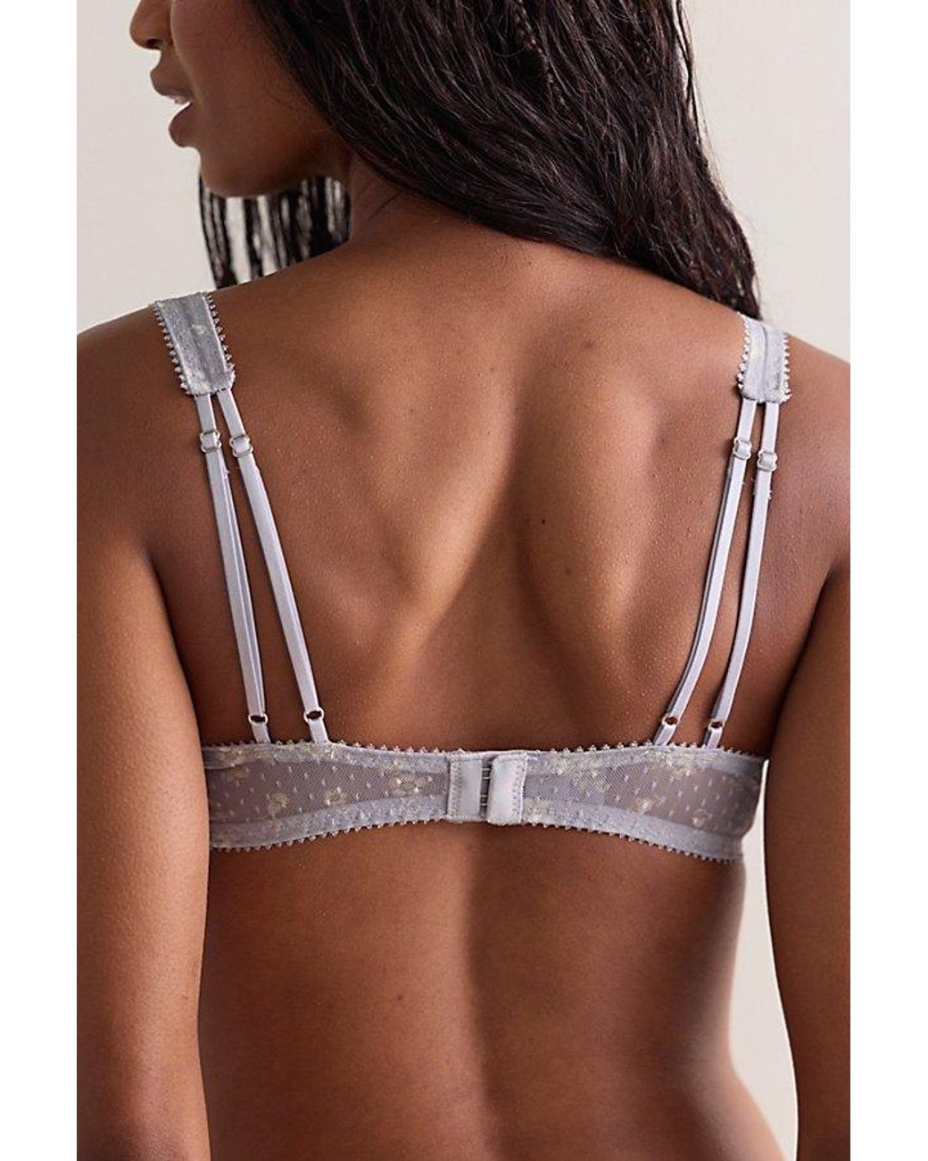 Intimately By Free People Brown Fiona Printed Mesh Demi Underwire Bra By