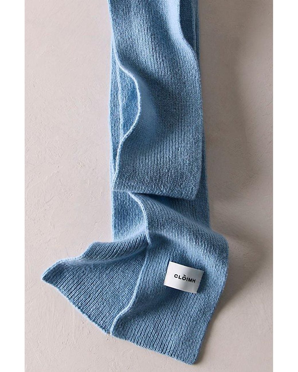 CLÒIMH Blue Soft Wool Mini Scarf