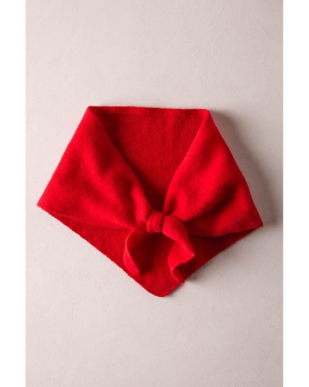 Free People Red Cashmere Triangle Scarf