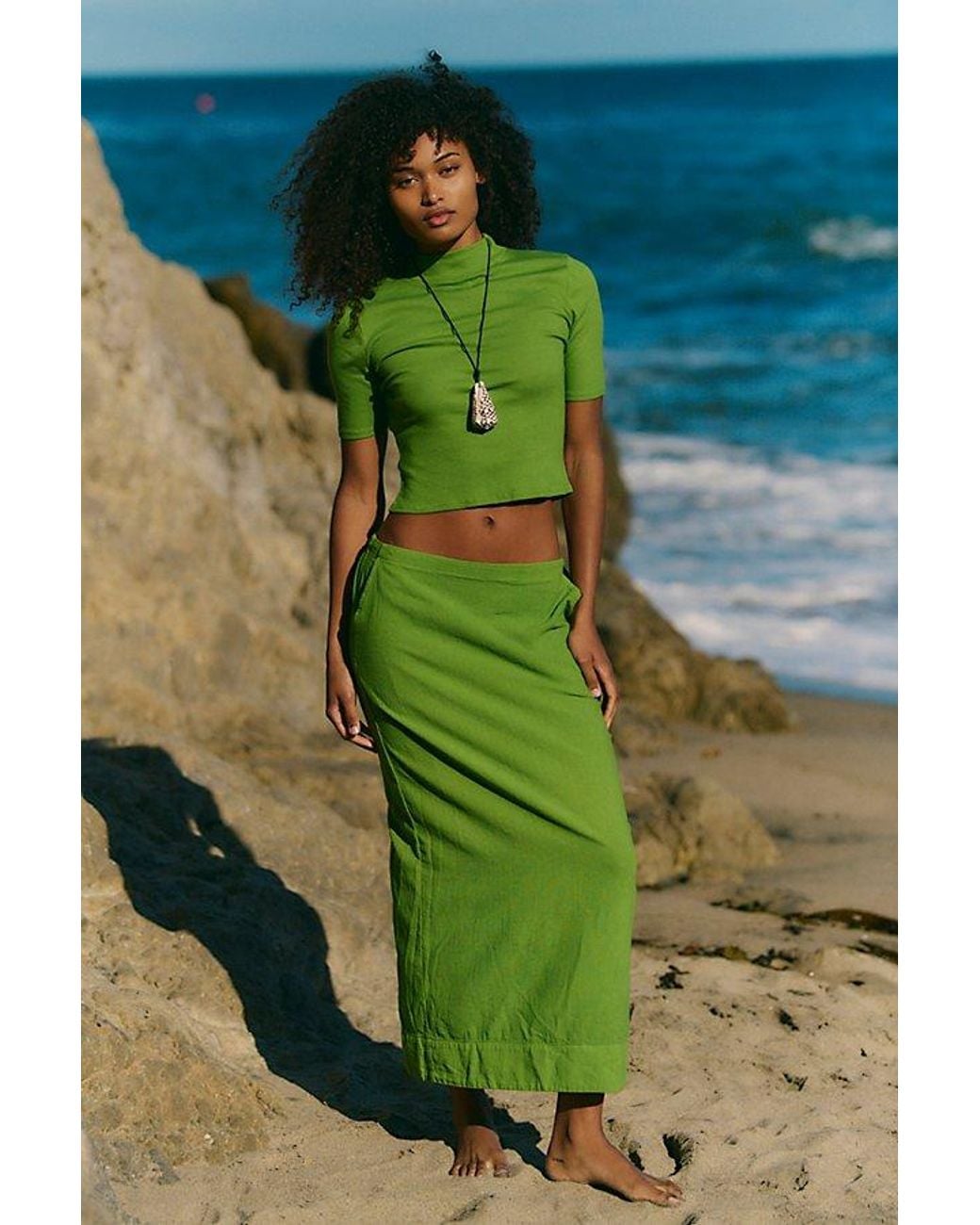 free-est Green Claudia Skirt Set By