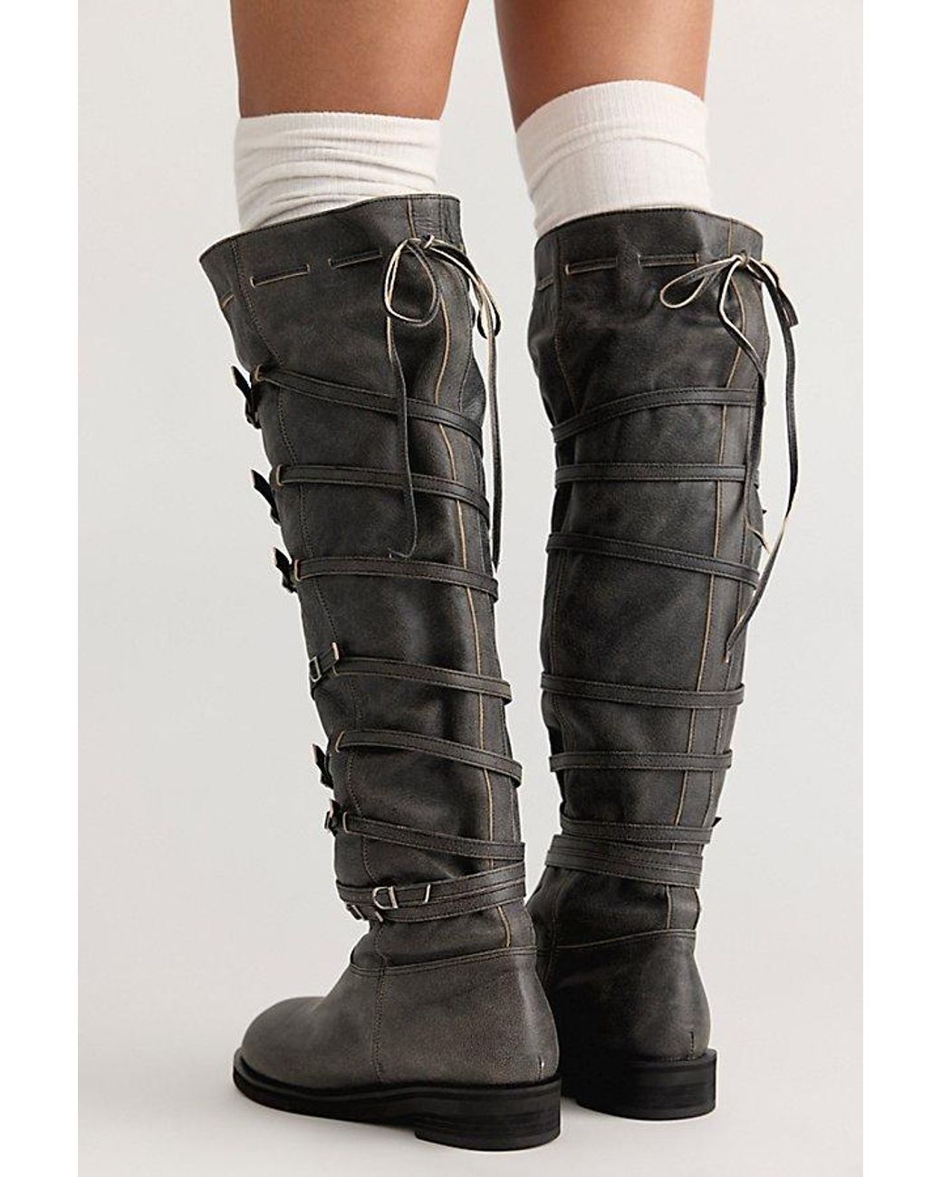 then Black Bb Buckle Boots
