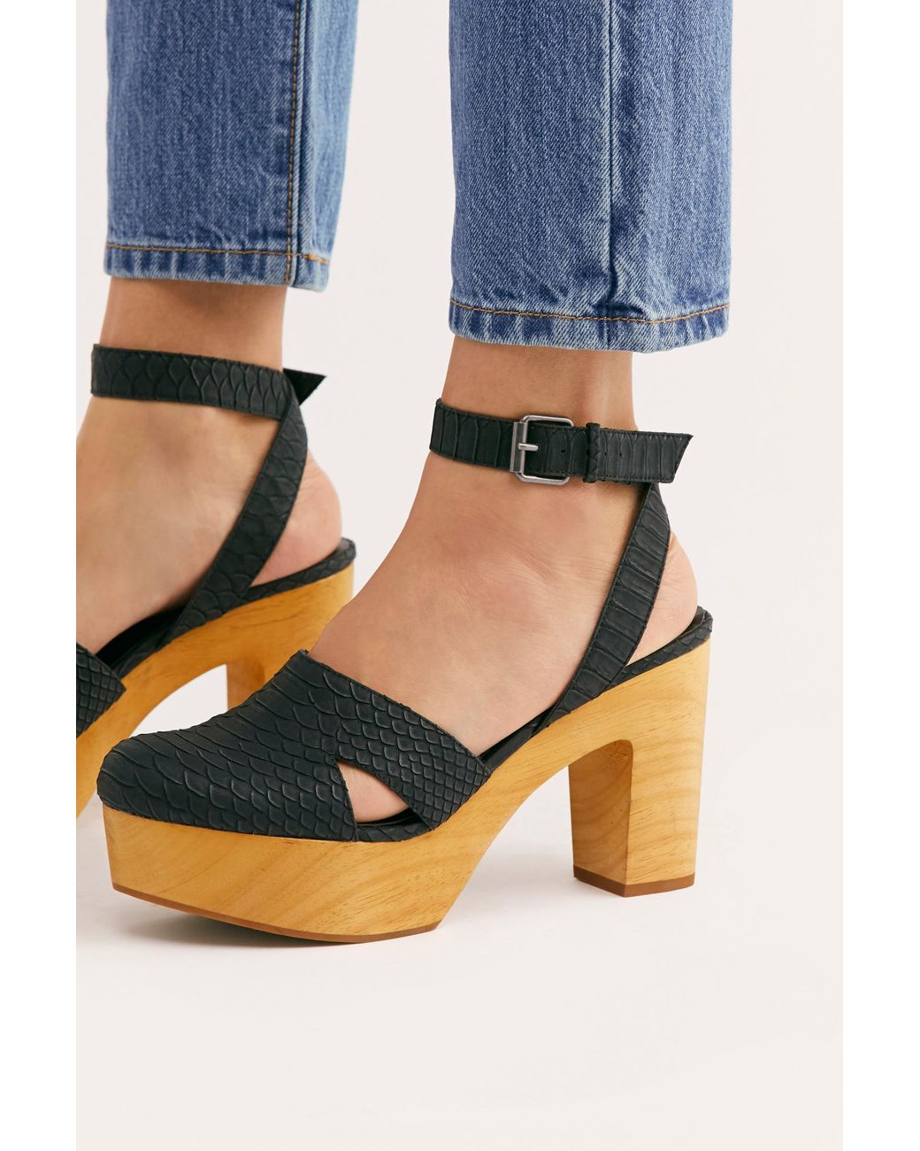 Free People Vegan Sunset Clog By Matisse in Black Lyst