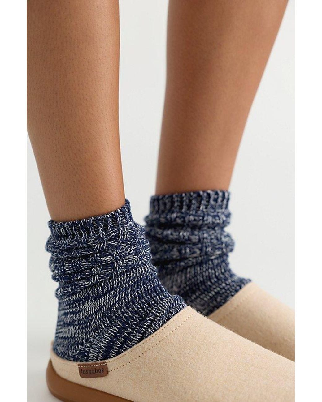 Free People Blue Delia Trouser Socks