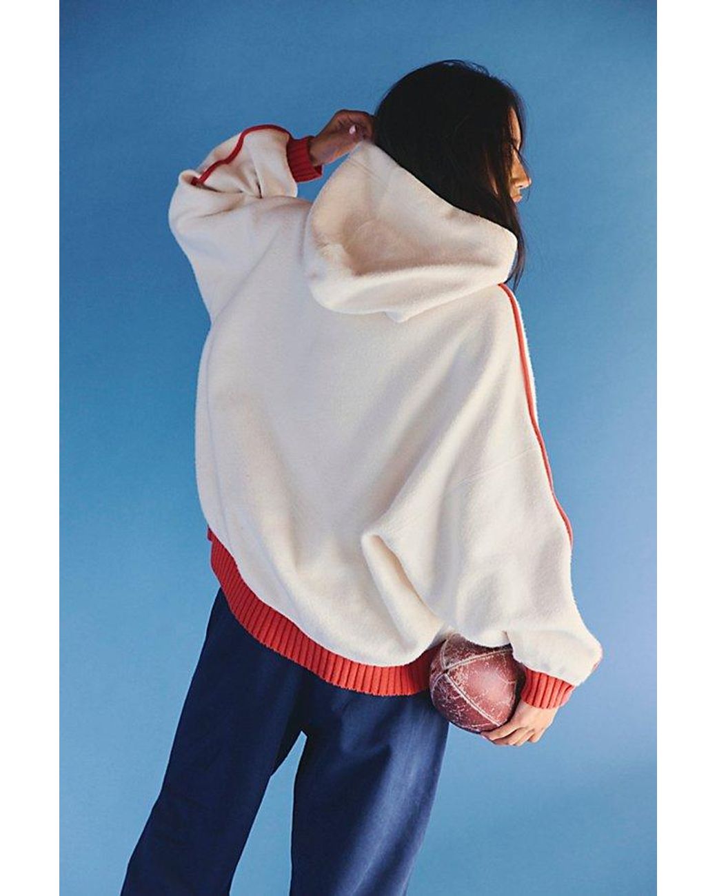 Fp Movement Red Reset Fleece Hoodie
