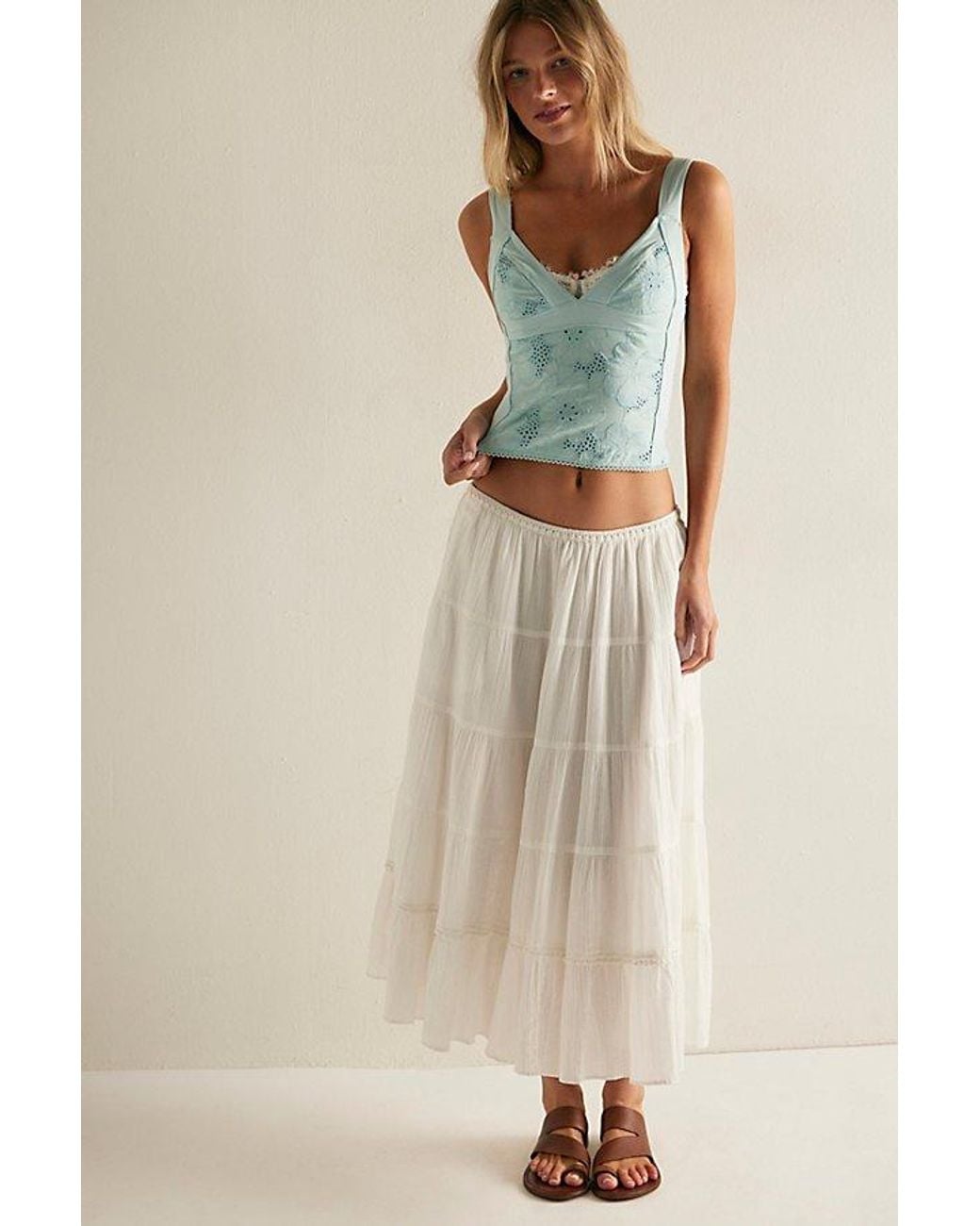 Intimately By Free People Green Ever Afternoon Triangle Cami By