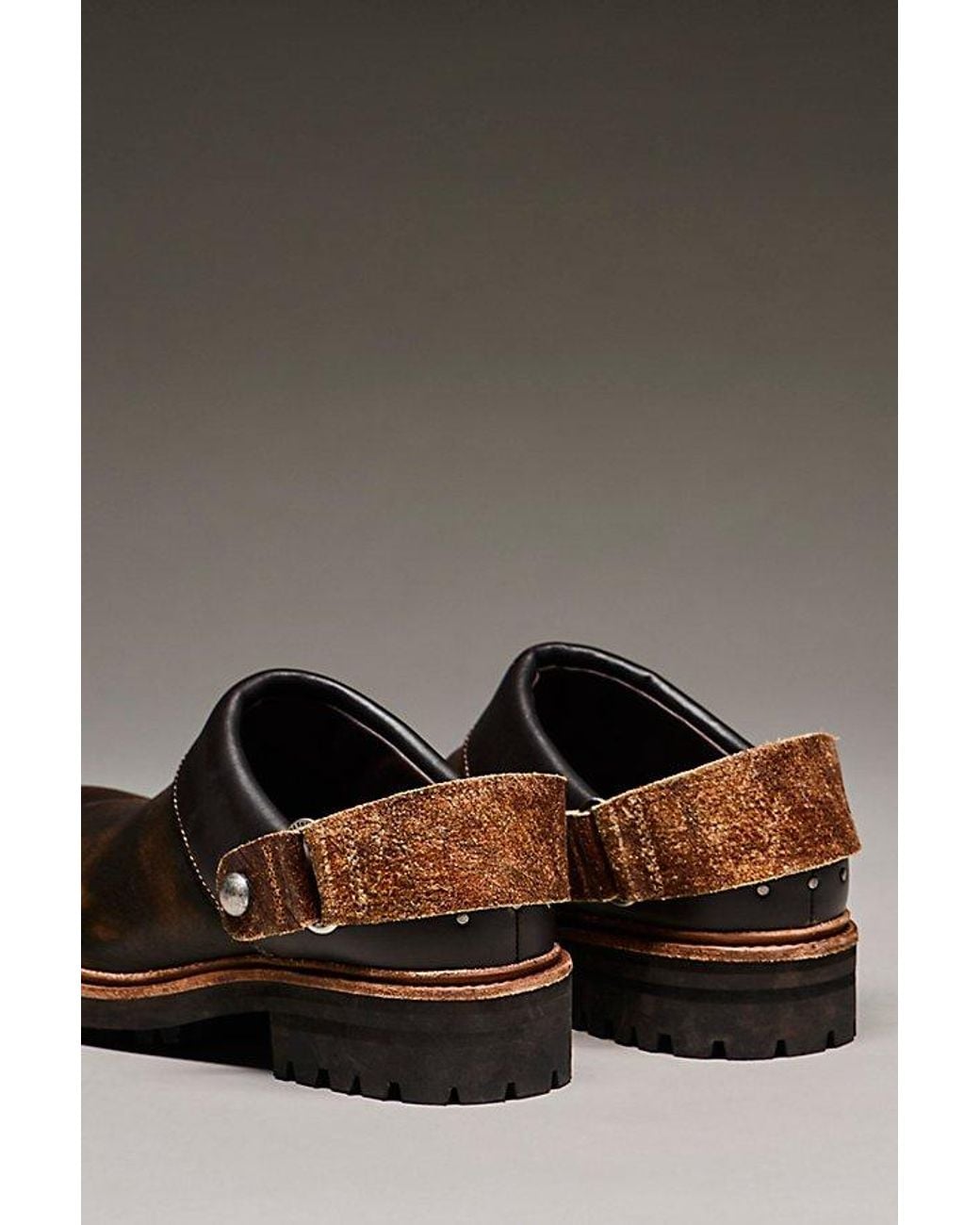Free People Brown Remy Mules