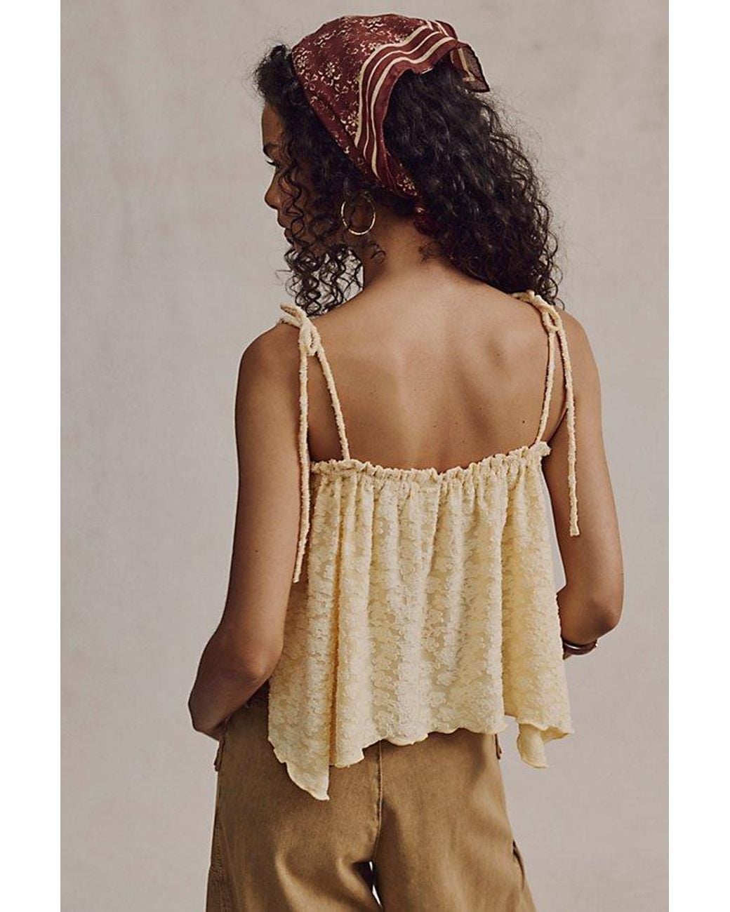 Free People Brown Briana Tank Top