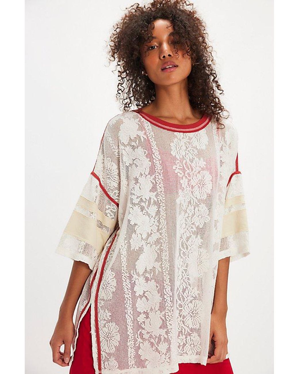Free People White Best Match Tee