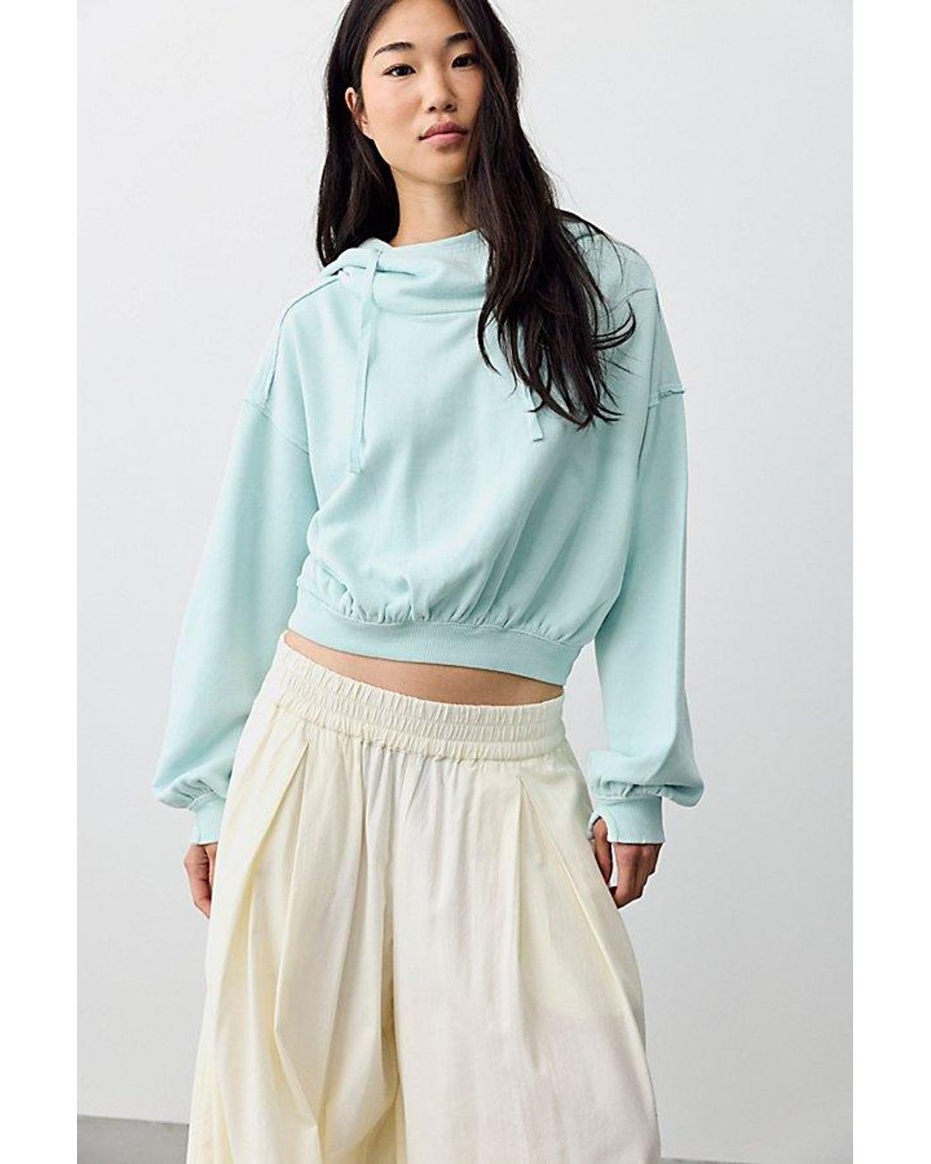 Free People Blue Wesley Hoodie