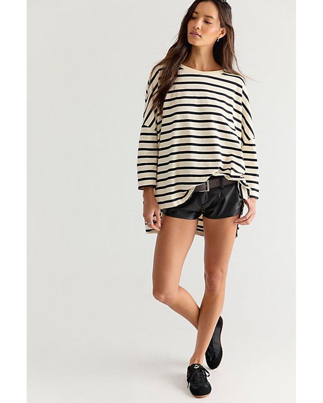 Free People Multicolor Two Sense Long Sleeve Top