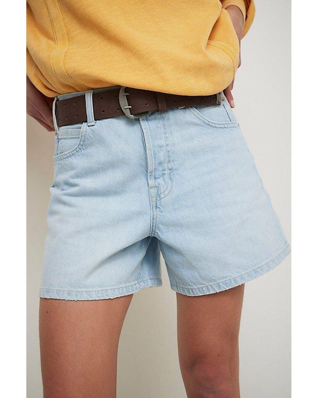 Free People Blue Tippi Denim Shorts