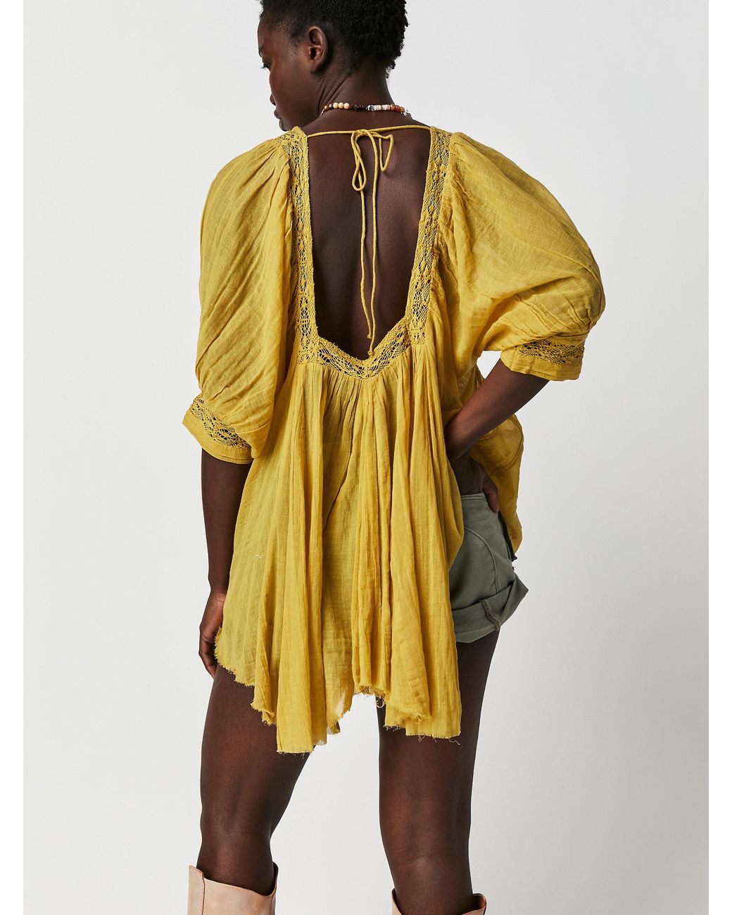 Free People Fp One Finley Tunic in Yellow