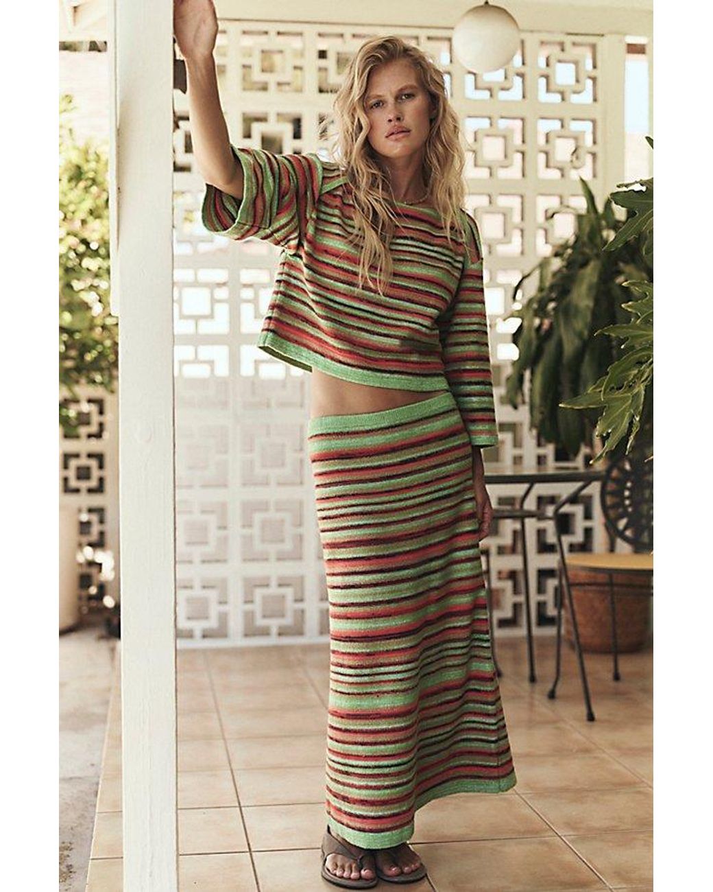 free-est Brown Sunbeam Sweater Set By