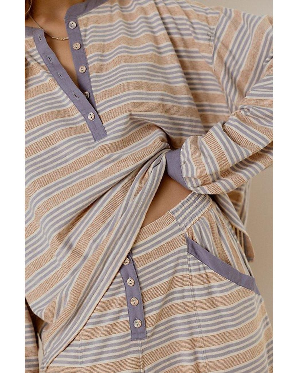 Intimately By Free People Blue Good Company Stripe Pants By