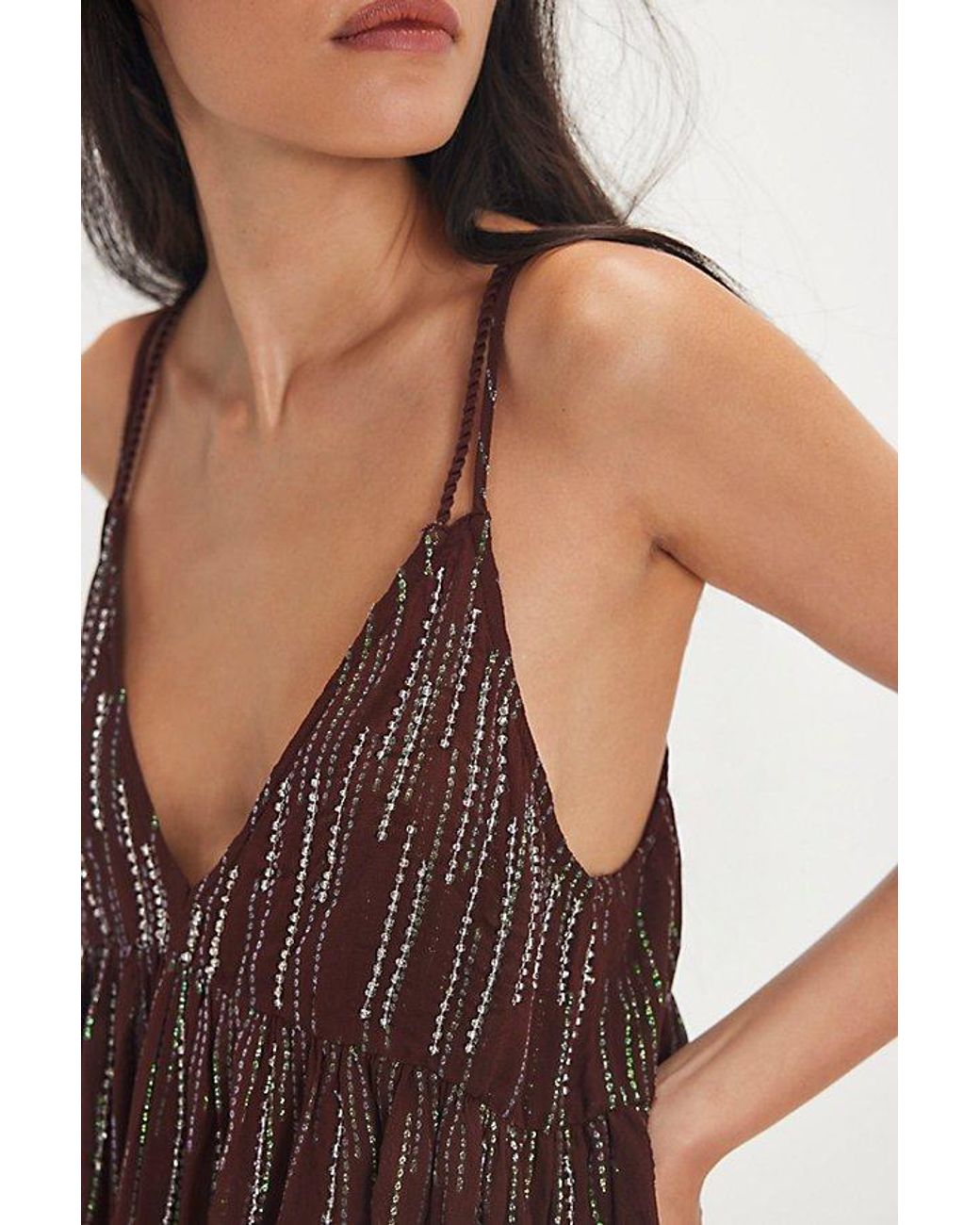 Intimately By Free People Brown Ariel Cami By