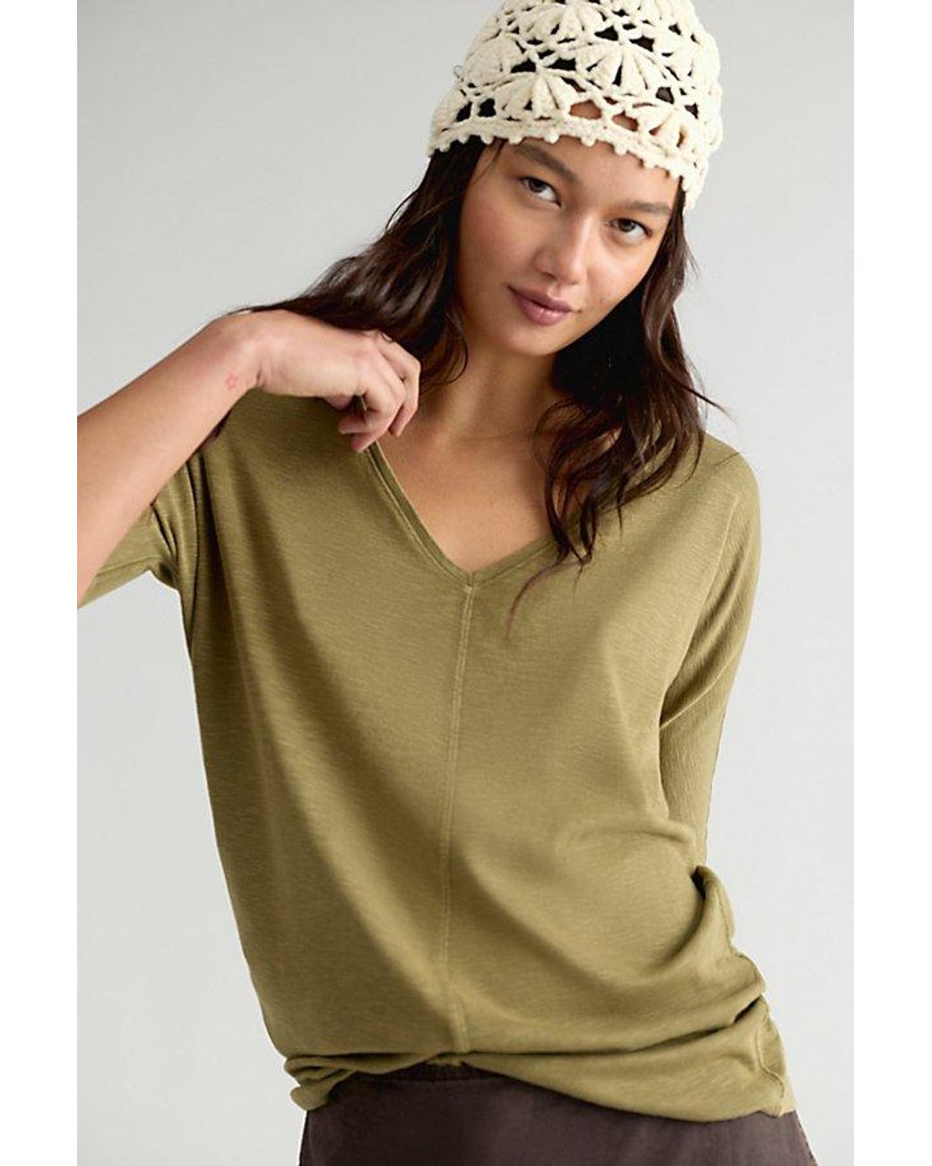 Free People Multicolor Tinsley High Line Tee