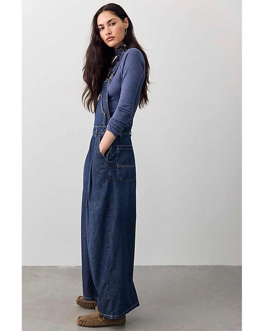 Free People Green Everly Overalls