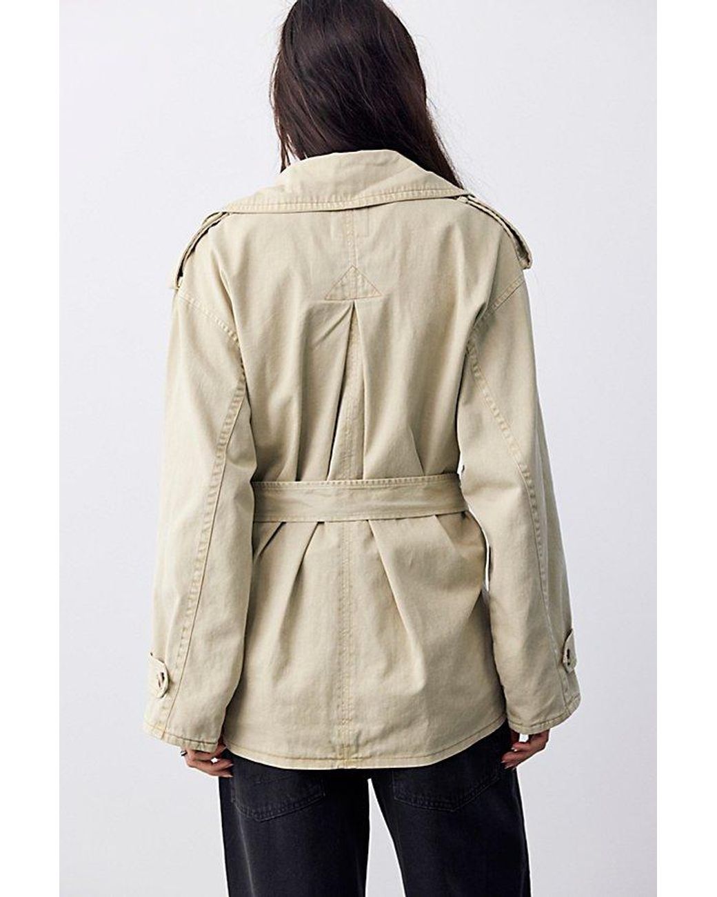 Free People Natural We The Free Lantern Hooded Trench