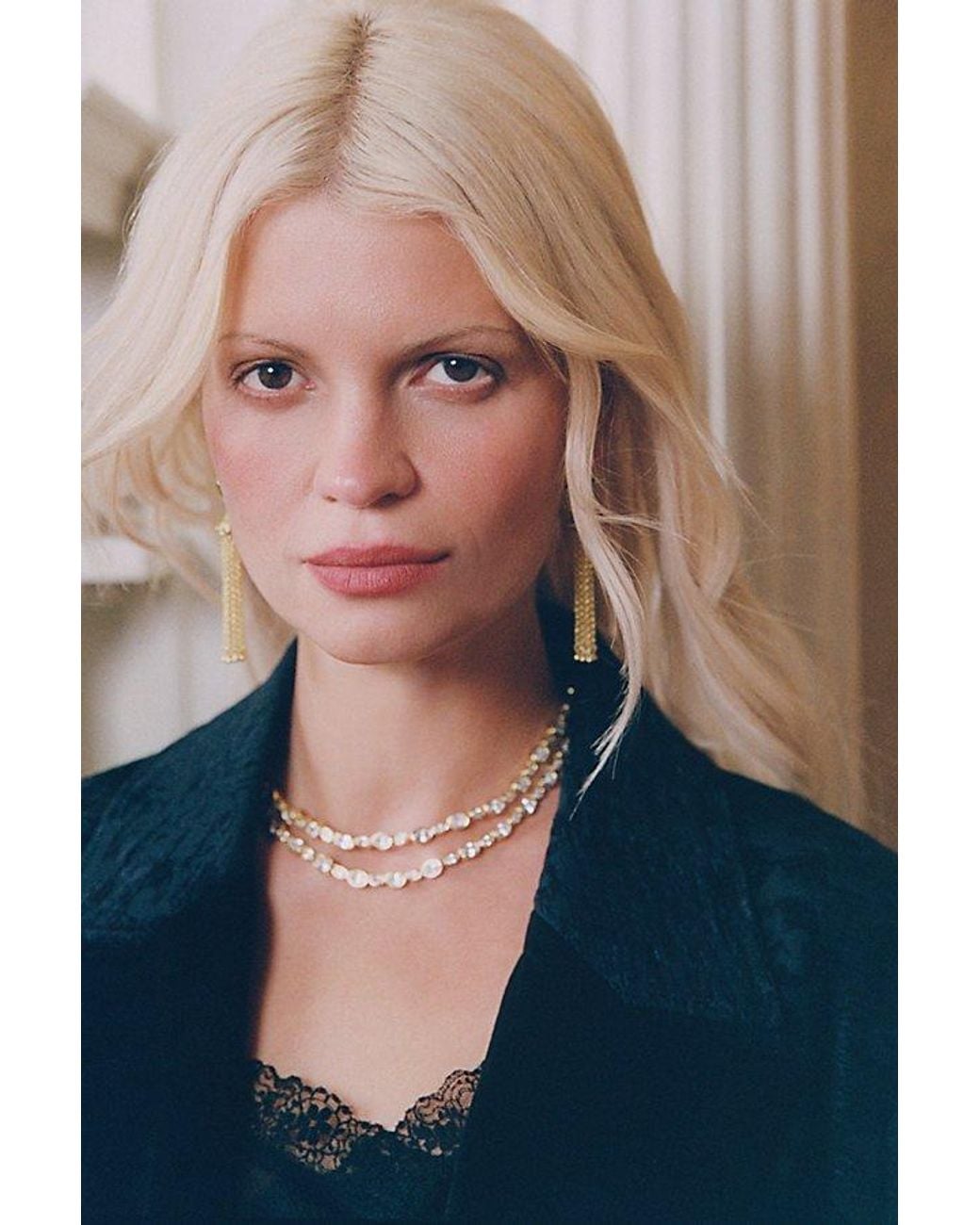 Daisy London Gray X Free People Adeline Tennis Necklace