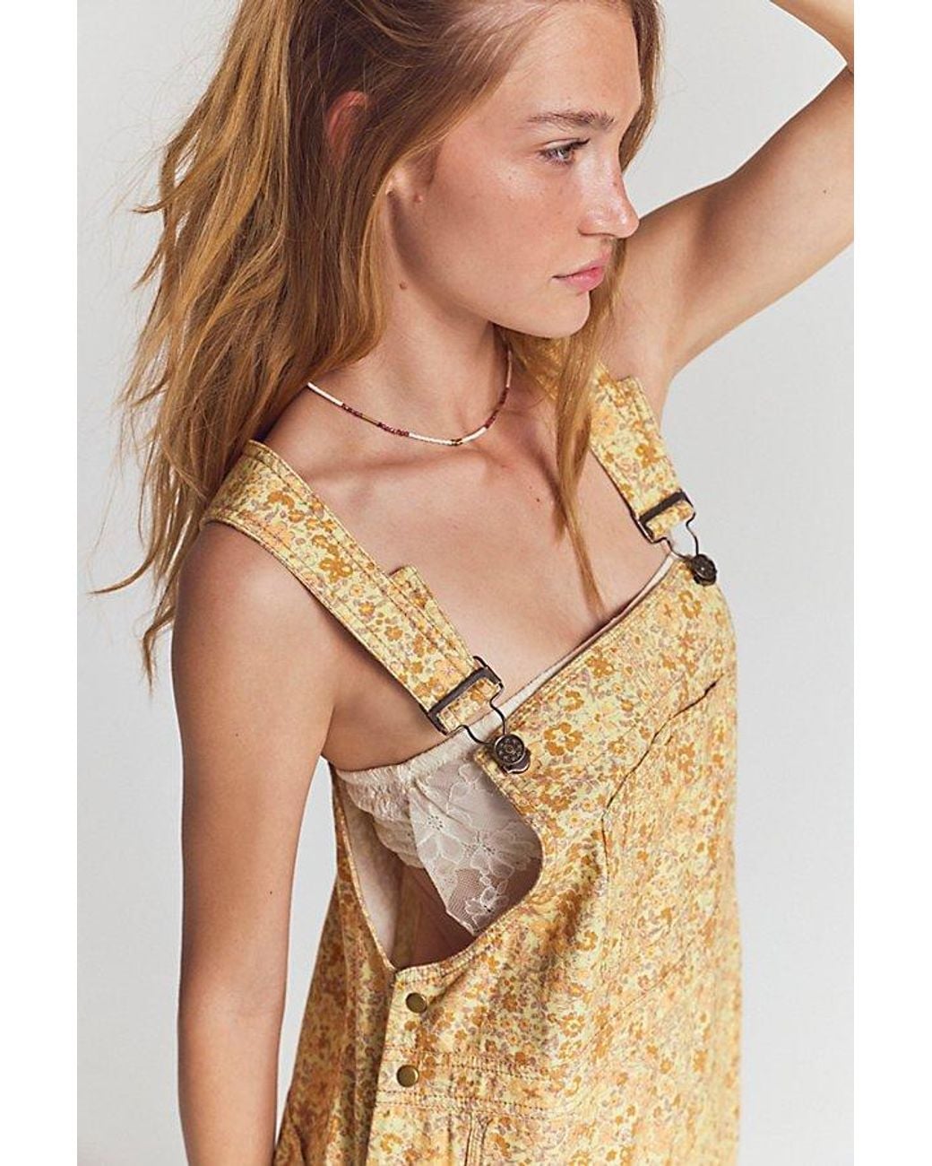 free people hanson apron midi dress Free People Hanson Apron Midi Dress - Chambray Combo