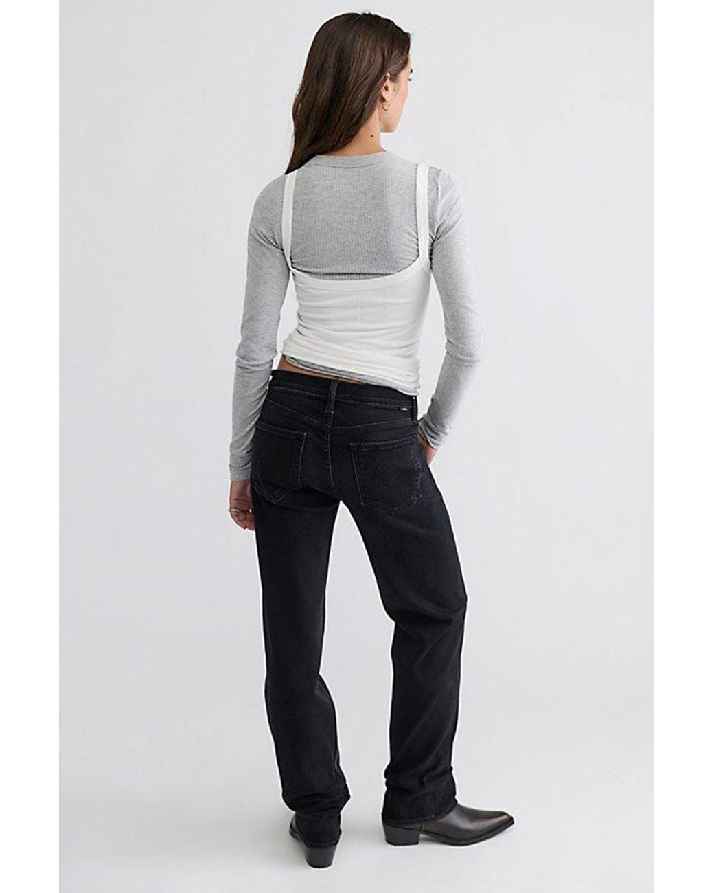 Mother Black The Newbie Skimp Jeans
