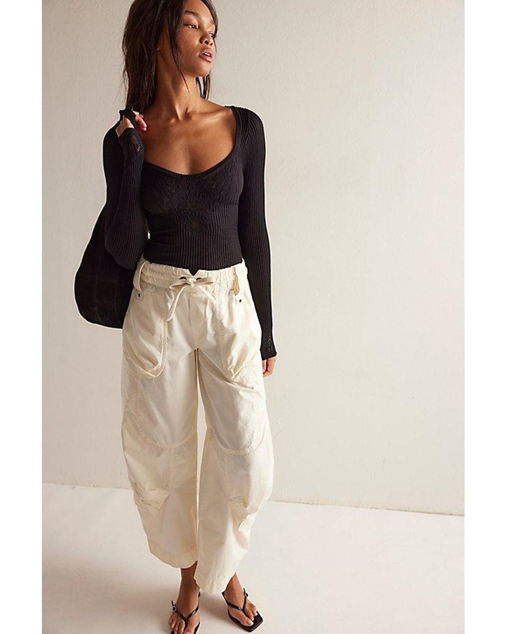 Intimately By Free People Black Dynamic Duo Long Sleeve By