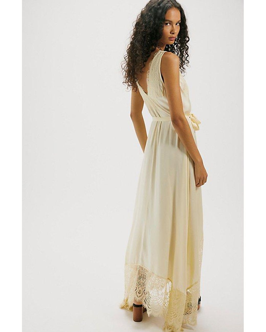 Nigel Preston White Soho Wrap Midi Dress Top