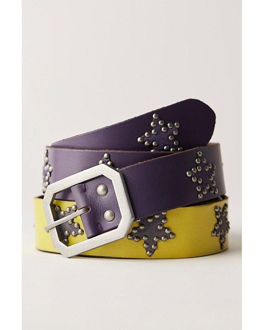 Free People Blue Starcrossed Studded Belt