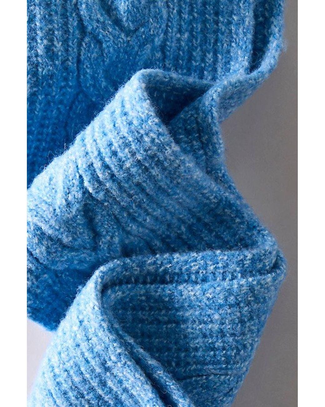 Free People Blue Cloud Cable Bonnet Hood