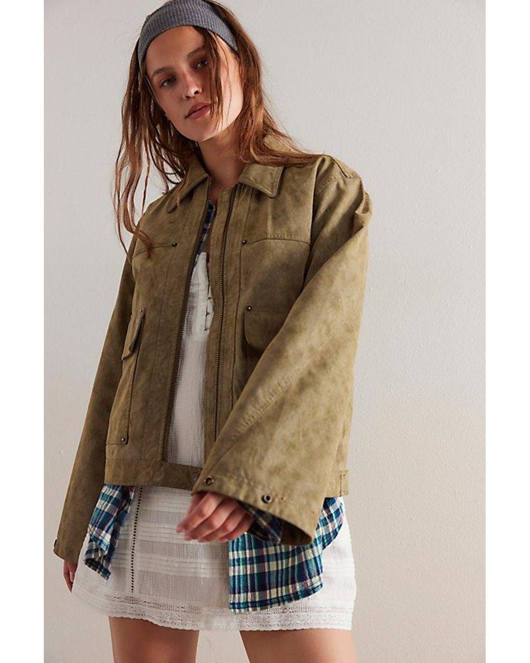 Free People Brown We The Free Blair Vegan Suede Jacket