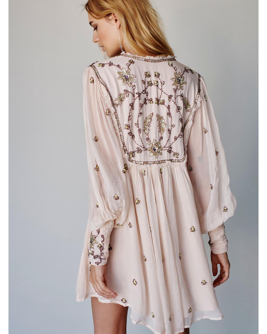 Free People Bali Golden Sun Dress in White - Lyst
