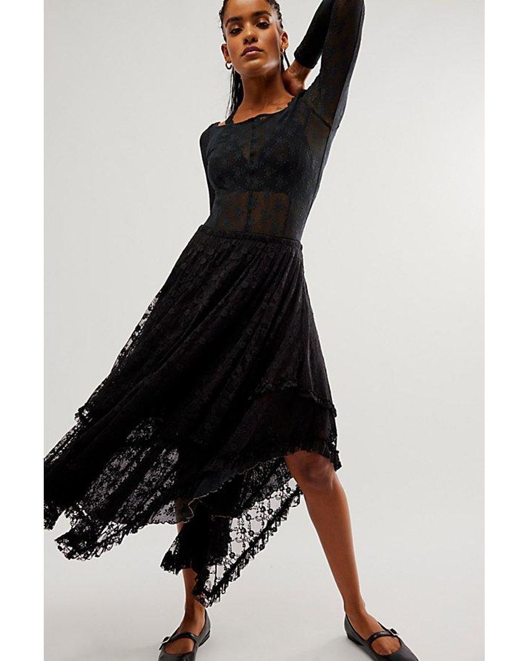 Intimately By Free People White French Courtship Maxi Slip Skirt By