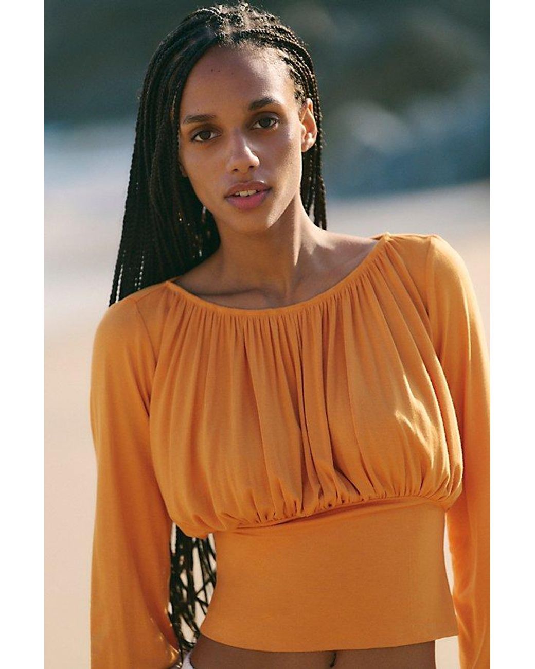 free-est Blue Daphne Top By
