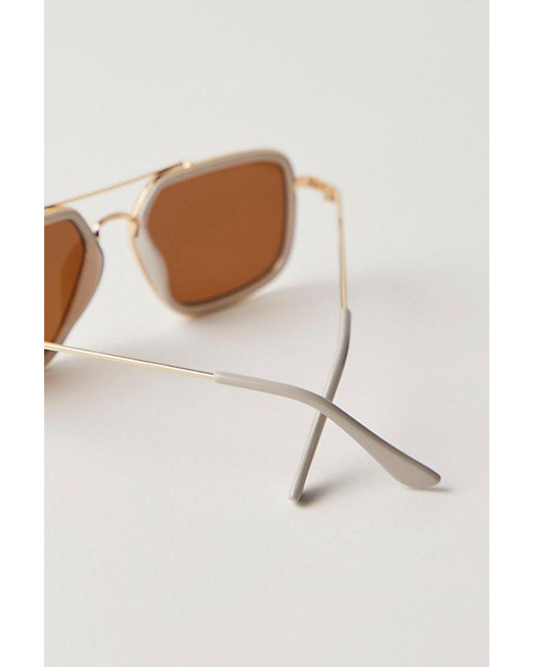 Free People Multicolor Luna Classic Tinted Aviator Sunglasses