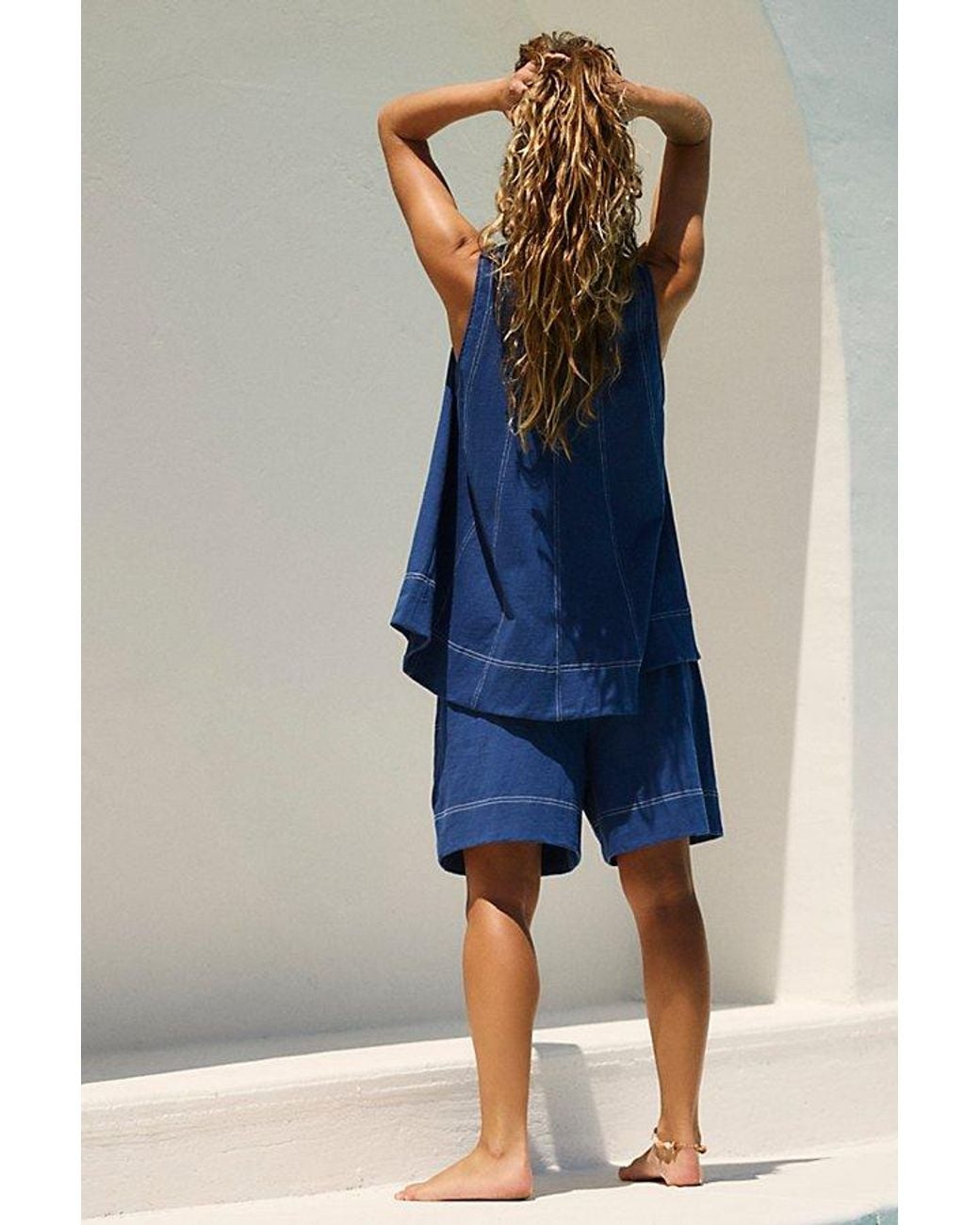 Free People Blue Strada Set