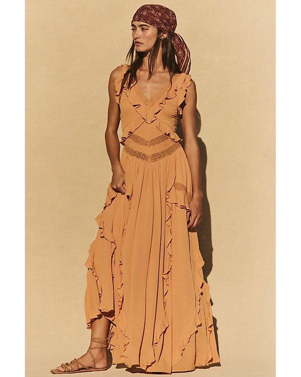 free-est Brown Marsai Maxi Dress By