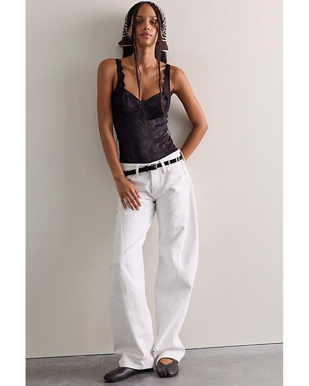 Intimately By Free People Black Slinky Situation Bodysuit By