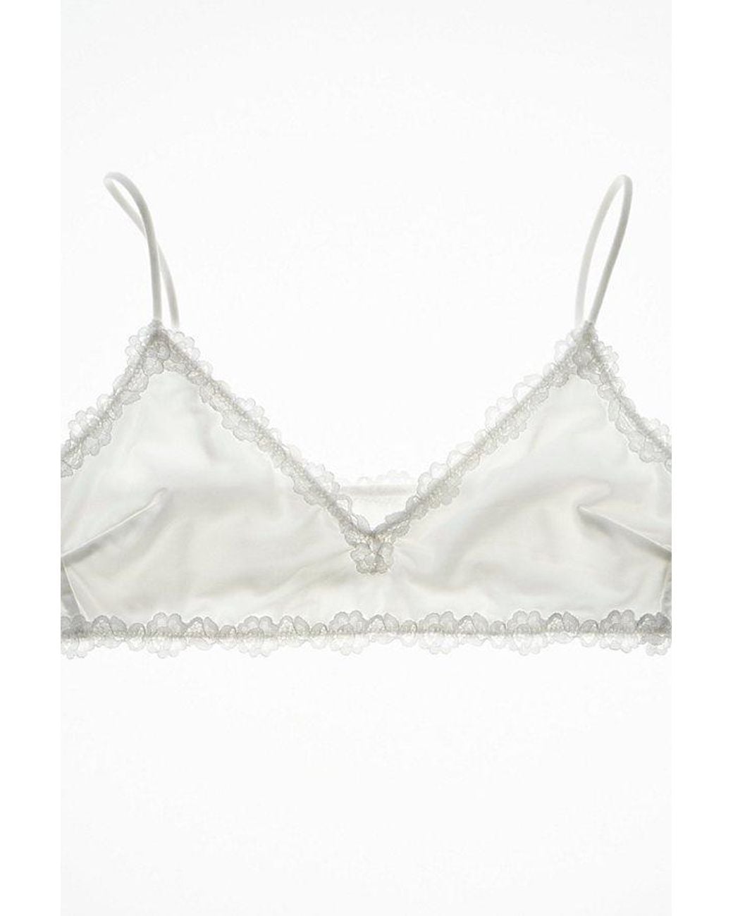 Intimately By Free People Brown Charlie Lace Microfiber V-Neck Bralette By